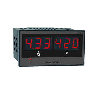 Single phase : Amps +Volt Meter