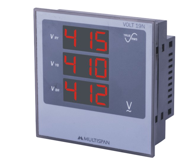 Three Phase Volt Meter
